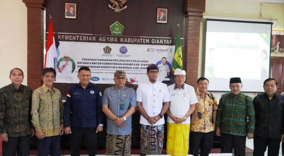 Jalin Kerja Sama Strategis,  BNN Gianyar dan Kemenag Sinergi Cegah Narkoba Lewat Pendekatan Keagamaan