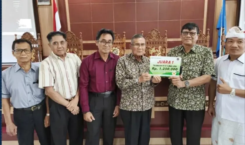 LPD Desa Adat Peguyangan Kembali Cetak Hattrck Raih Juara 1 Transaksi E-Link Terbanyak se-Bali Tiga Tahun Berturut-Turut